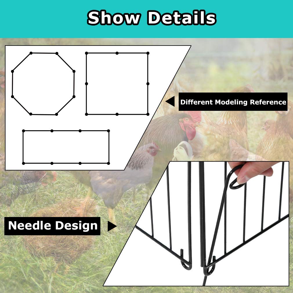 Buy BestPet Large Metal Chicken Coop, Chicken Run Outdoor Walkin