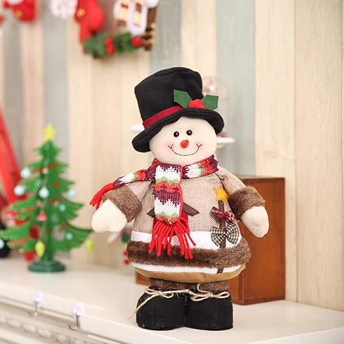 Miniatura 4 de Muñecos de decoración de Navidad, muñeco de nieve de pie, juguete de decoración para niños