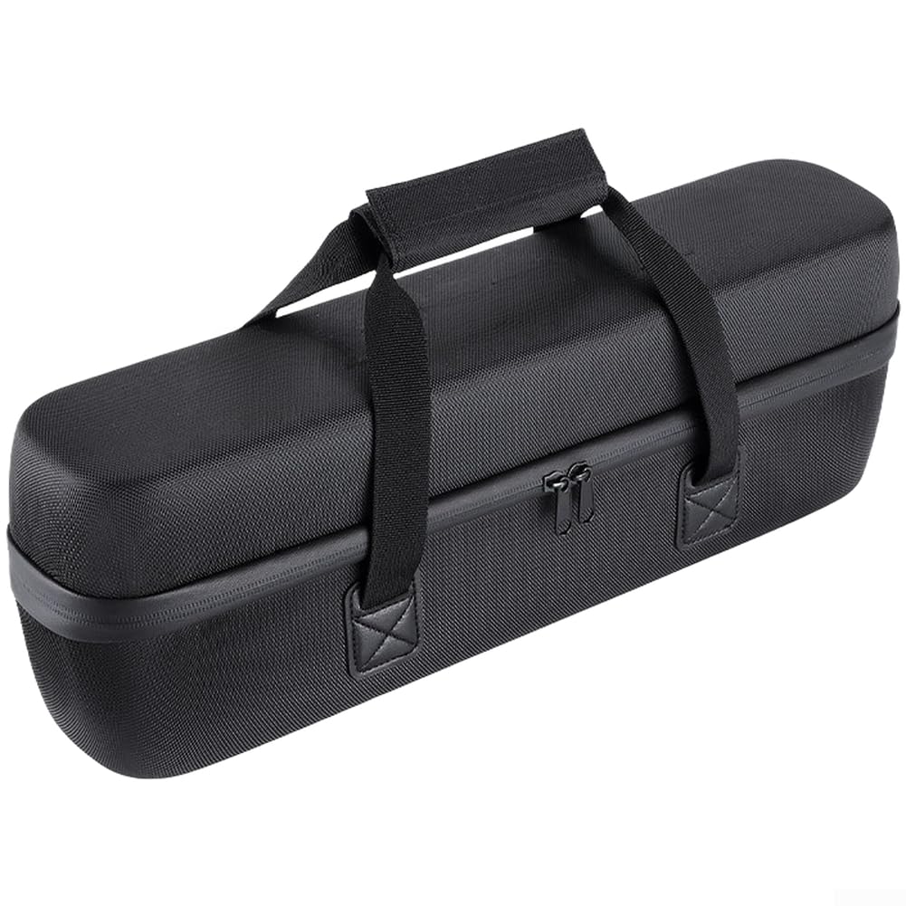 Hartschalen-Akku-Aufbewahrungstasche für E-Bike, 46 x 16 x 10 cm, große Kapazität, wasserdichte PU/EVA-Tasche mit verstärkten Kunstledergriffen und internen Netztaschen