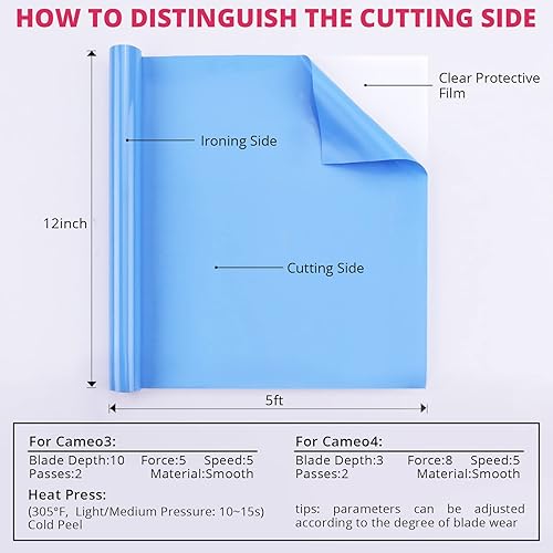 Miniatura 7 de VAST WANT Paquete de 12 rollos de vinilo de transferencia de calor de 12 pulgadas x 5 pies, vinilo para planchar para camisetas, paquete de vinilo