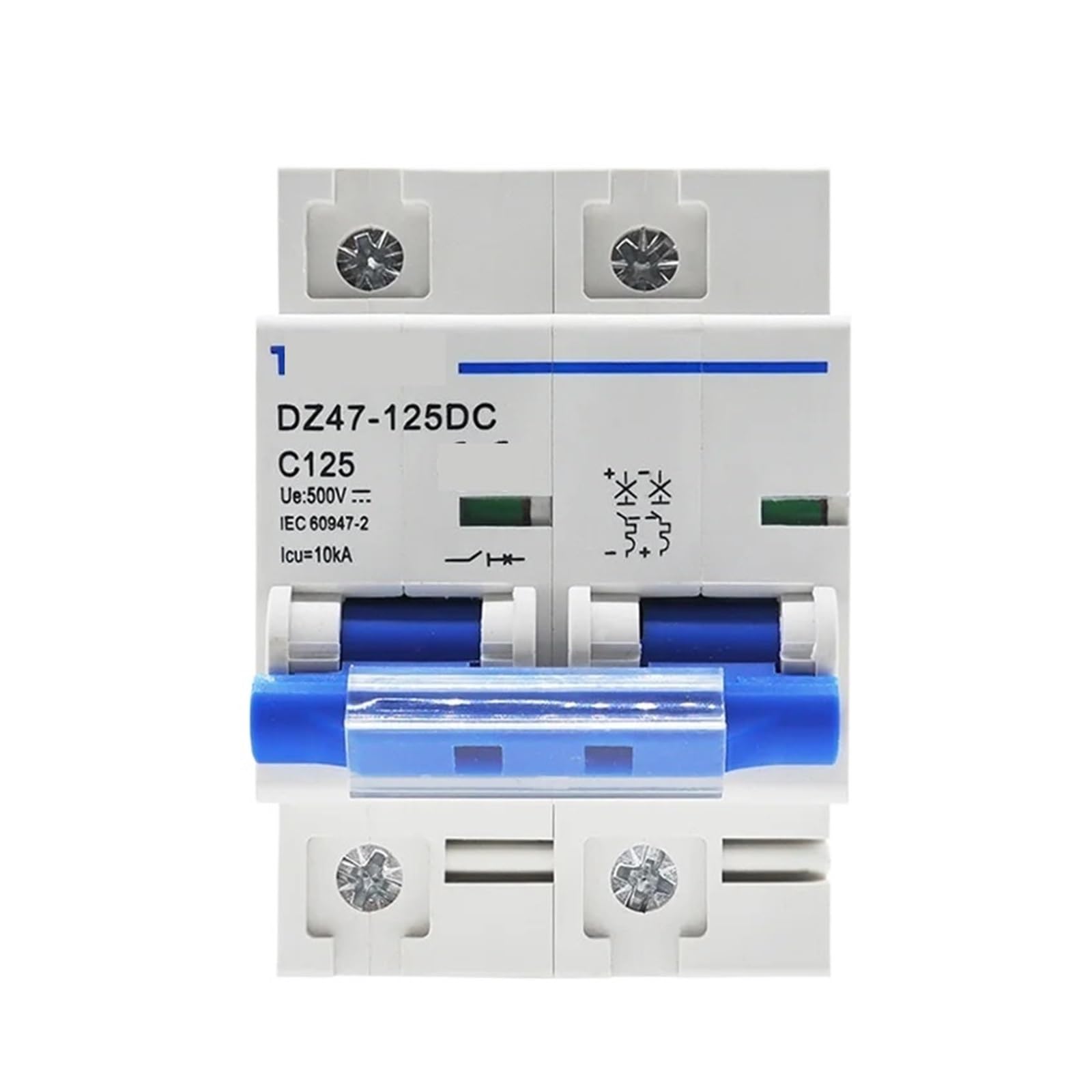 Wyłącznik DC 500V 80A 100A 125A fotowoltaiczny układ słoneczny DC MCB Zabezpieczenie przed przeciążeniem/zwarciem 2P