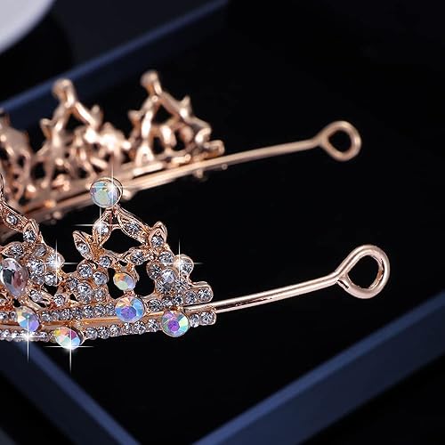 Miniatura 9 de Kamirola - Corona de reina y tiaras corona de princesa para mujeres y niñas, diademas de cristal para novia, princesa para bodas y fiestas (01)