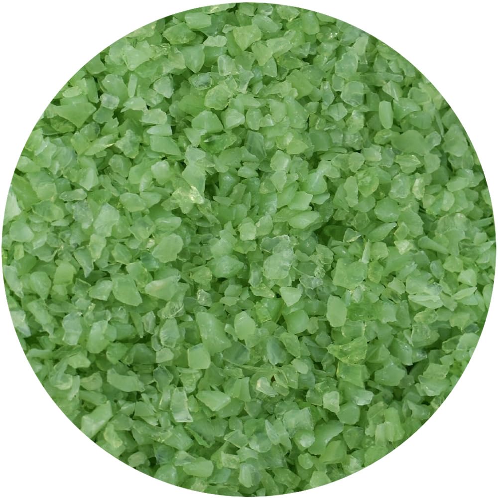 Youghiogheny Fusible Glass Frit Medium Jadeite Green Opal 4oz Jar - 96 COE (4100)