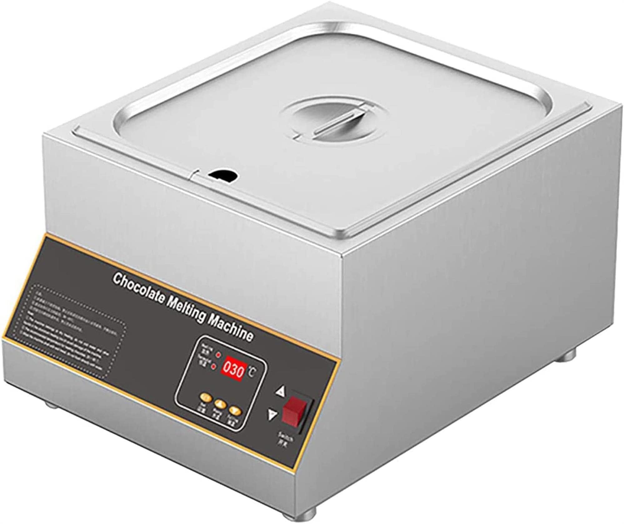 Máquina Comercial Para Templar Chocolate, Máquina Templadora De Chocolate Con Control Automático, Máquina Para Derretir Chocolate, Calentador Eléctrico De Alimentos Adecuado Para Chocola(Color:1 grid)