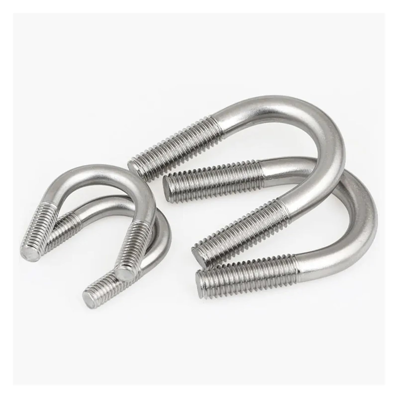 M6 M8 304 Stal nierdzewna Zaciski U Śruby U Mocowanie śrubowe Zaciski rurowe Zaciski kwadratowe(M6x60-5pcs)