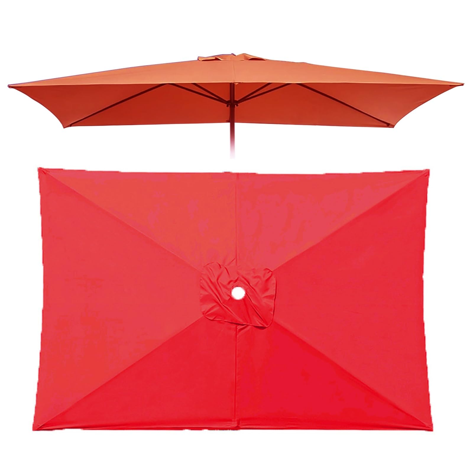 Toile parasol piscine et plage rouge 3x2m pour l'ete