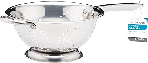 Miniatura 2 de KitchenCraft Colador de mango largo de acero inoxidable, 24 cm (9.5")