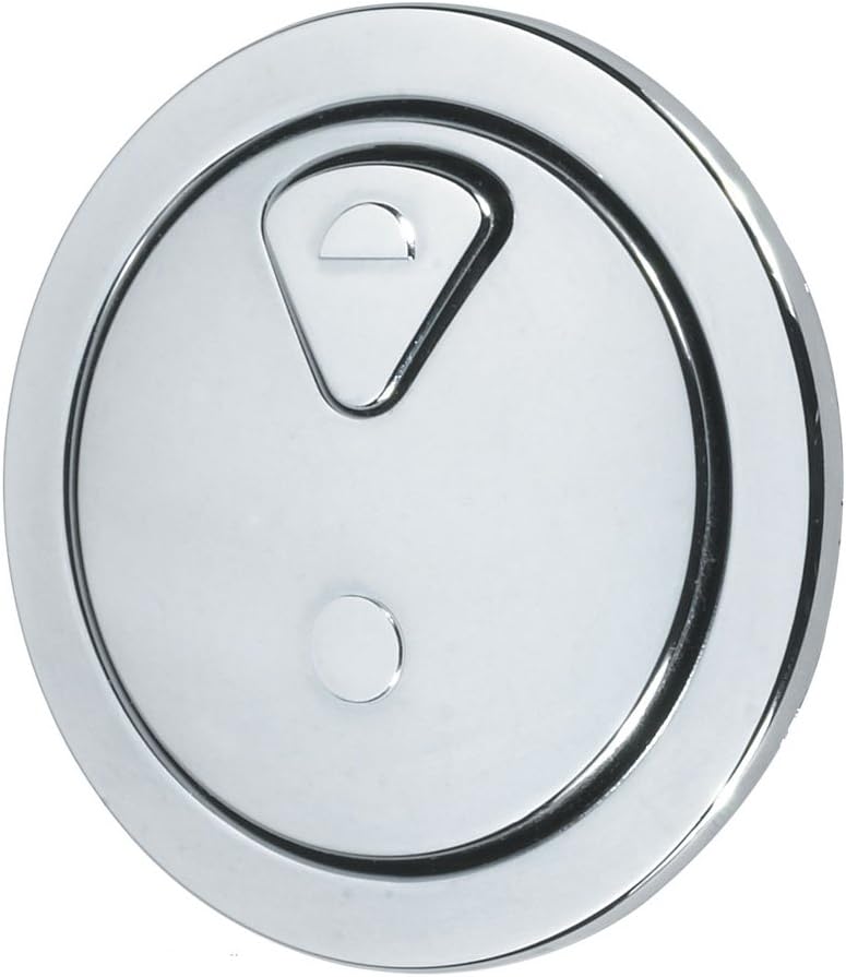 Thomas Dudley 73.5Mm Round Vantage Dual Flush Round Push Button 327732, Chrome