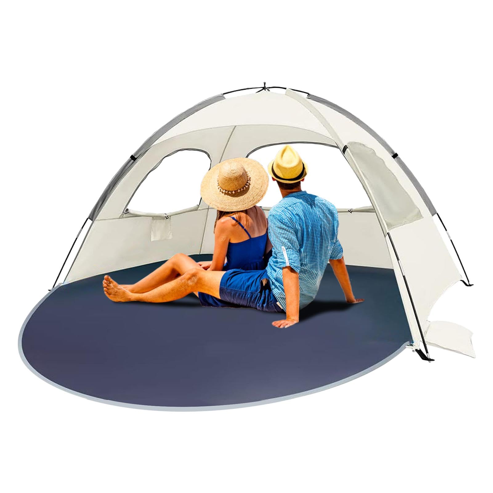 Tente de Plage, abri Solaire pour Tente de Plage, Tentes de Plage Portables Tente extérieure, Tente de Plage Pop-up Multi-scénarios pour Parcs, pêche, Lacs, plages et Camping