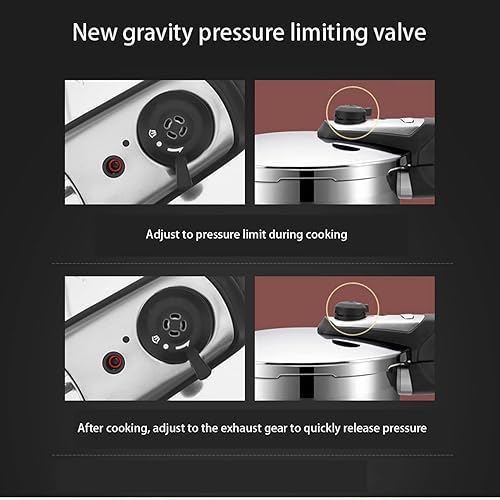 Miniatura 5 de Stainless Steel 7L Large Capacity Pressure Cooker Three-dimensional Exhaust Household Gas Induction Cooker Gas Universal