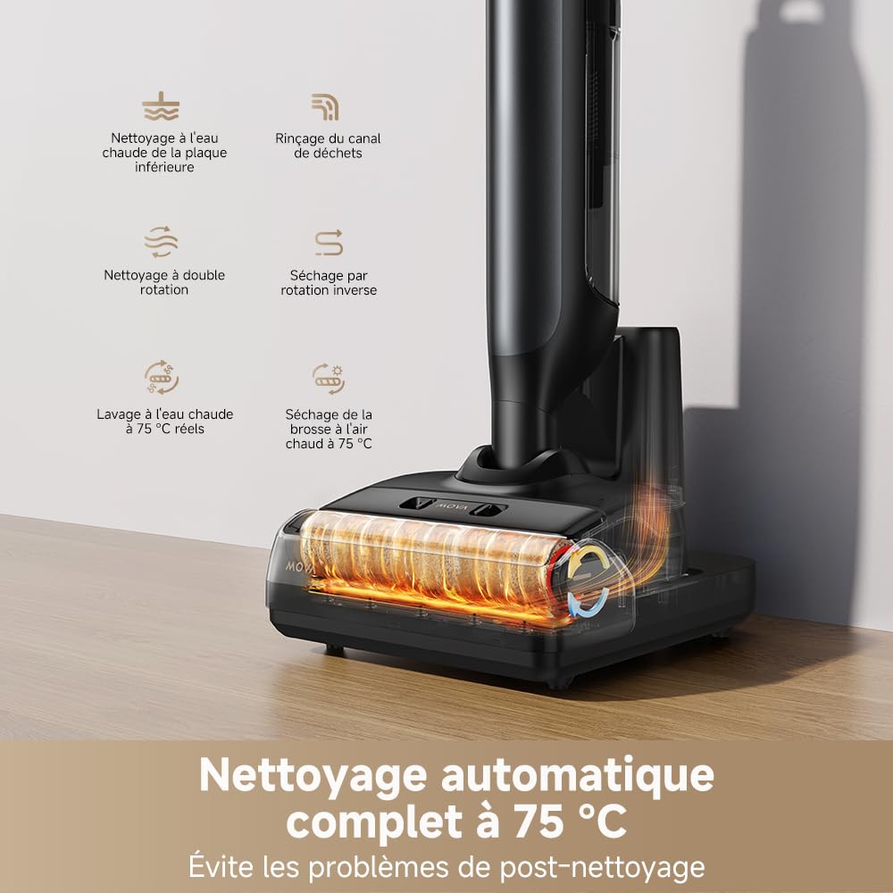 Mova M10 Aspirateur eau et poussière 18kPa 0,9 kg 180° 90° anti-anchevêtrement
