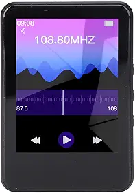 MP4 Player com Bluetooth, 2,4 Polegadas HD Touch Screen Music Player com Câmera, Até 128 GB, Gravador MP4 Portátil Tipo C Carregamento Rápido para Interior e Exterior