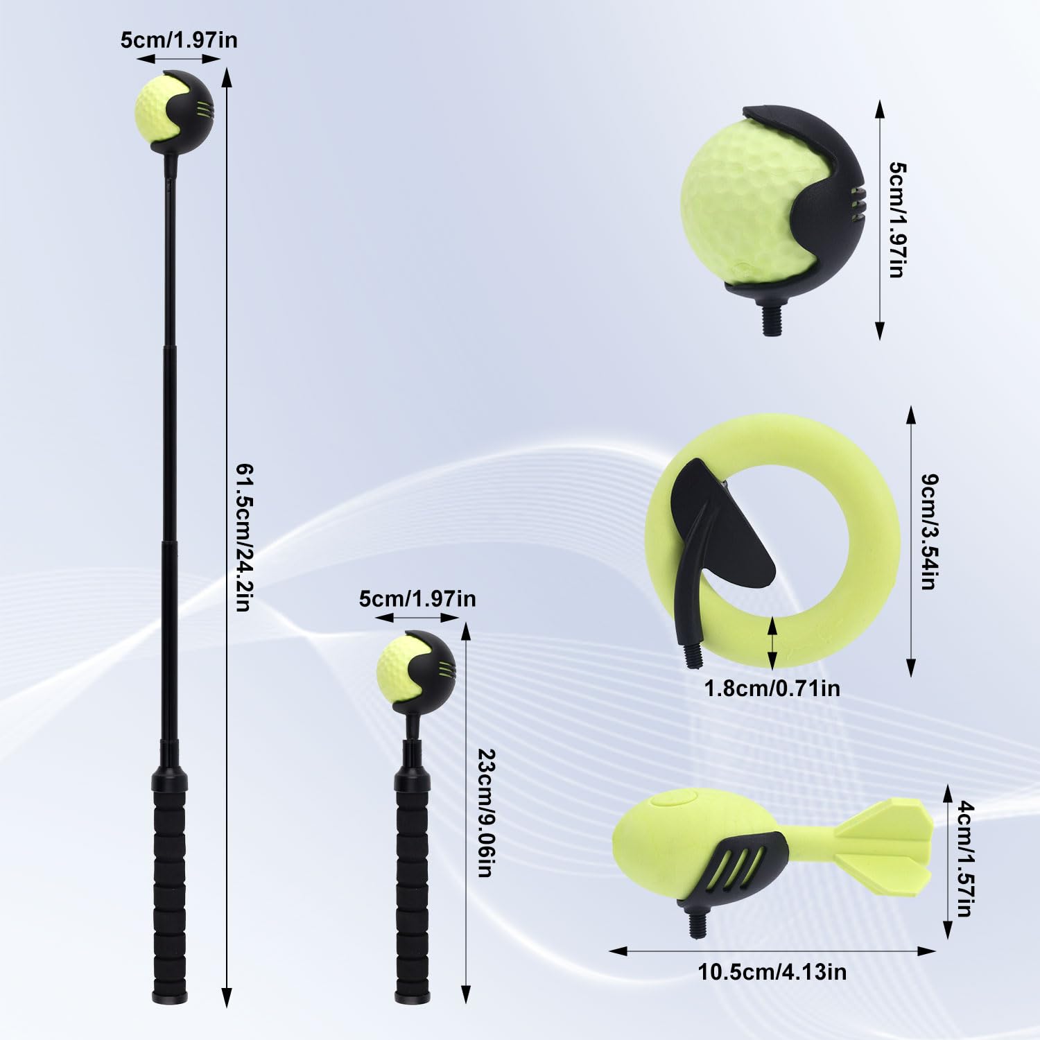 Retractable Dog Ball Thrower with 3 Replacement Balls, Manual Dogs Fetch Toy Thrower Stick - Image 2