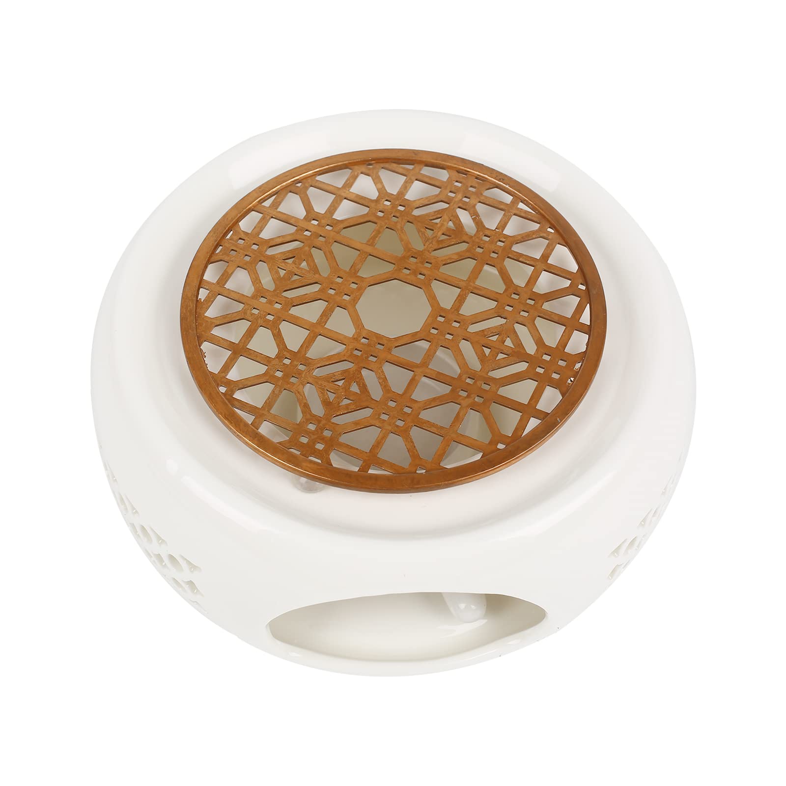 ZJT Podgrzewacz do dzbanka do herbaty, czajniczek do herbaty, ogrzewanie porcelanowe, w stylu retro, ceramiczny podgrzewacz do podgrzewania herbaty i kawy