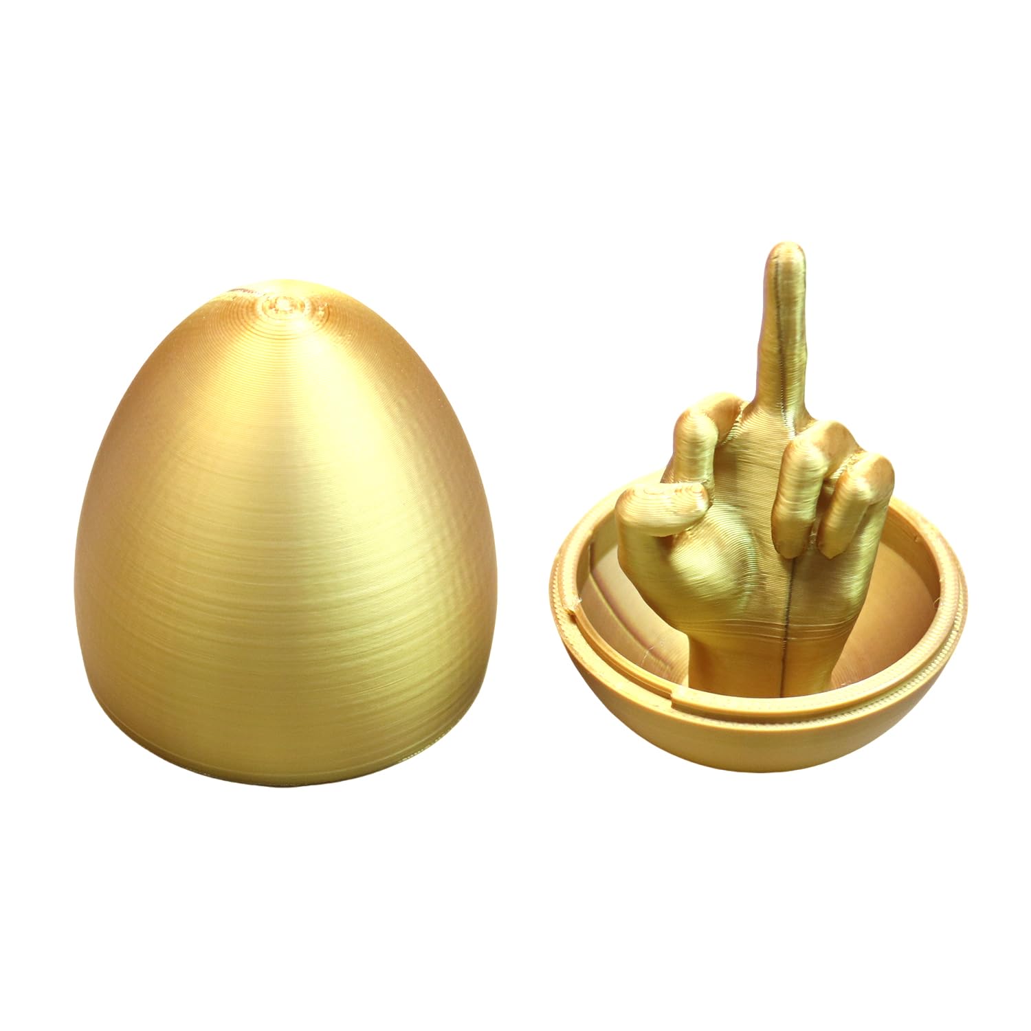 Click to get 3D Printed Easter Egg with Middle Finger Toy  Fun