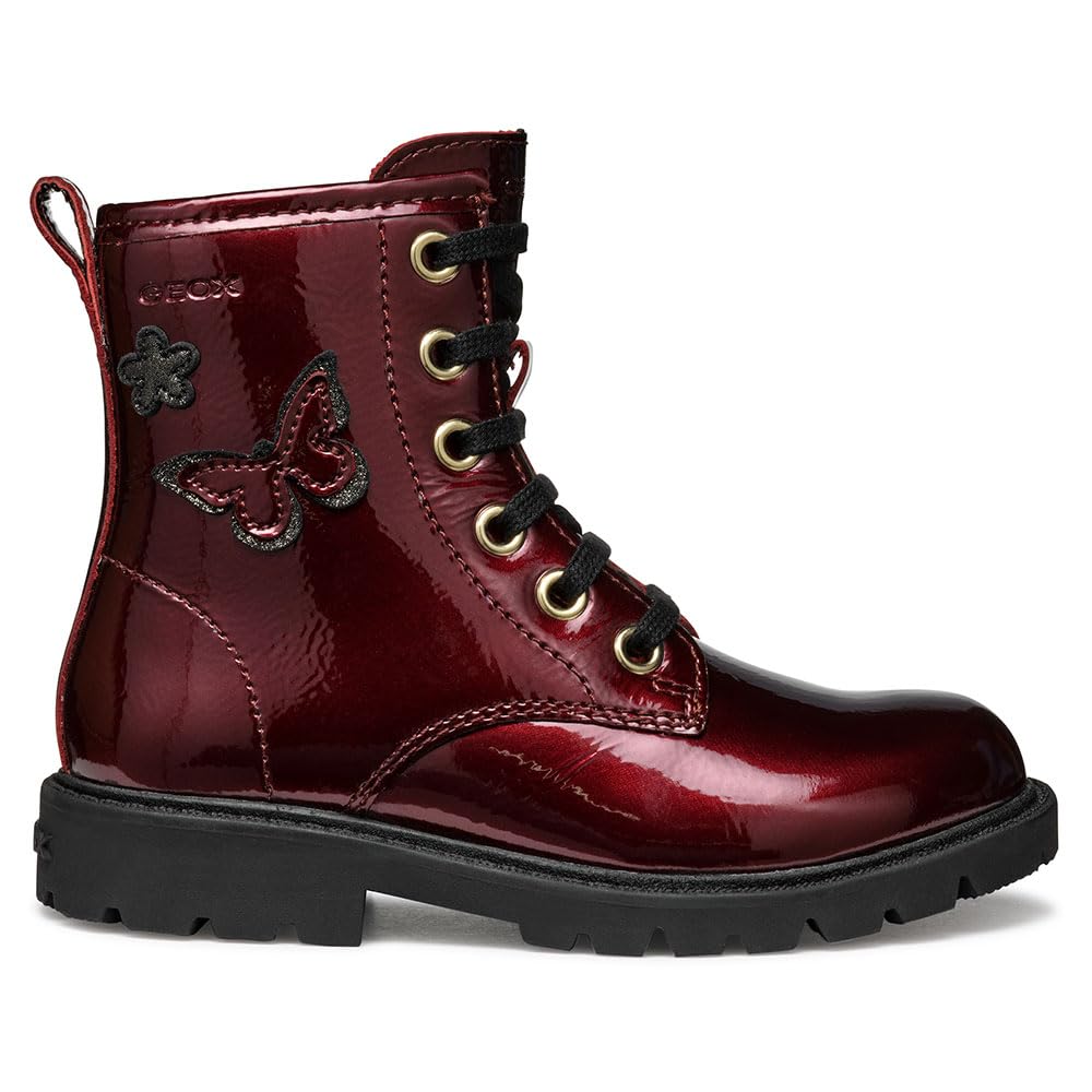 Geox Girls' J Shaylax Girl Ankle Boot, bordeaux, 1.5 UK