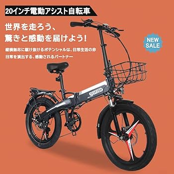 20インチアシスト自転車 FLYFISH 電動自転車 20インチ 電動アシスト自転車 安い 型式認定取得