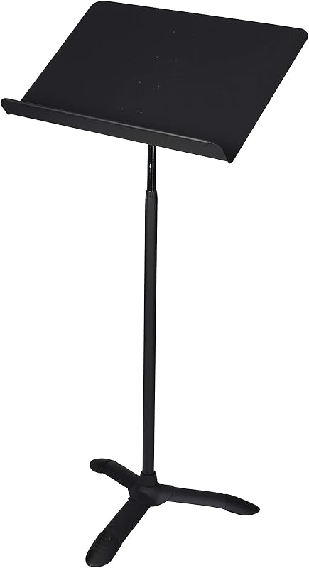 OEF Furnishings Portable, Height Adjustable Metal Music Sheet Stand, Black