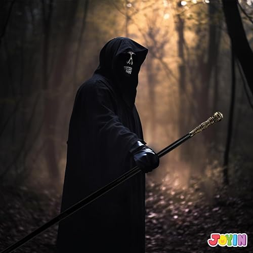 Miniatura 5 de JOYIN Bastón de Halloween, elegante bastón de caminar vintage dorado para niños, mujeres y hombres, fiesta de disfraces, bastón de chulo de