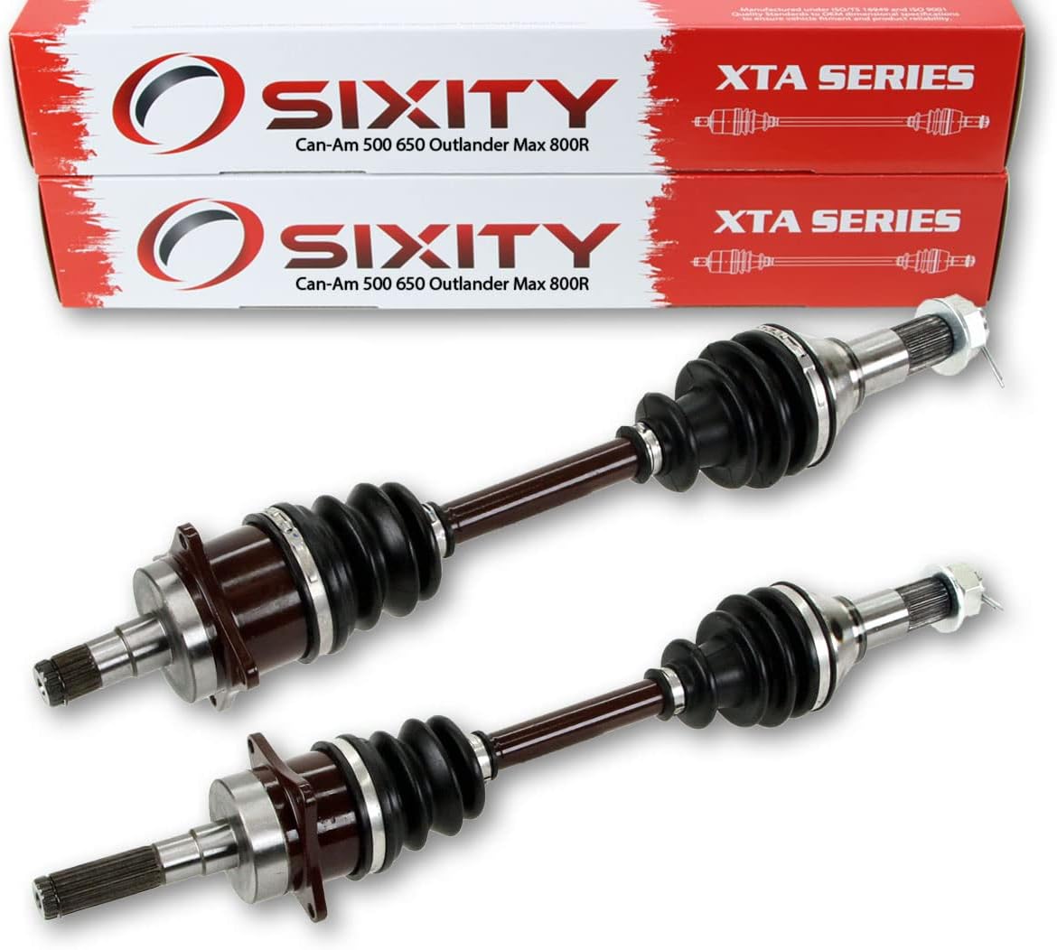 Sixity XTA Front Left & Right CV Axles compatible with Can-Am 500 650 Outlander Max 800R Renegade 800 Pair 2012 2011 2010 2009 2008
