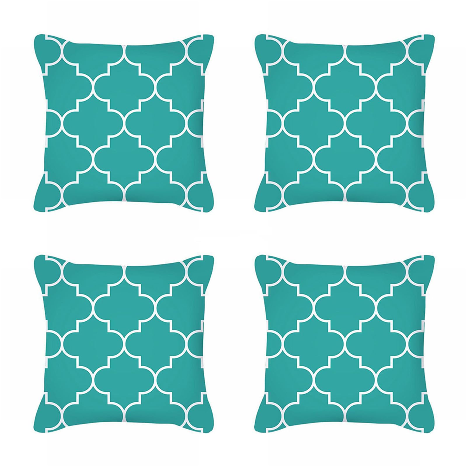 Housses de coussin sarcelle pour chaises d'extérieur et lits de jardin élégants
