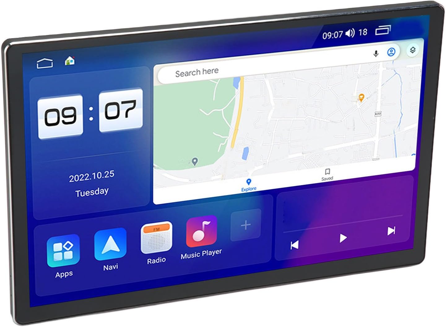 GZDcjscMP5 Player, 5G WiFi 13 Inch Touch Screen Bluetooth5.0 4G LTE Car for Android 11