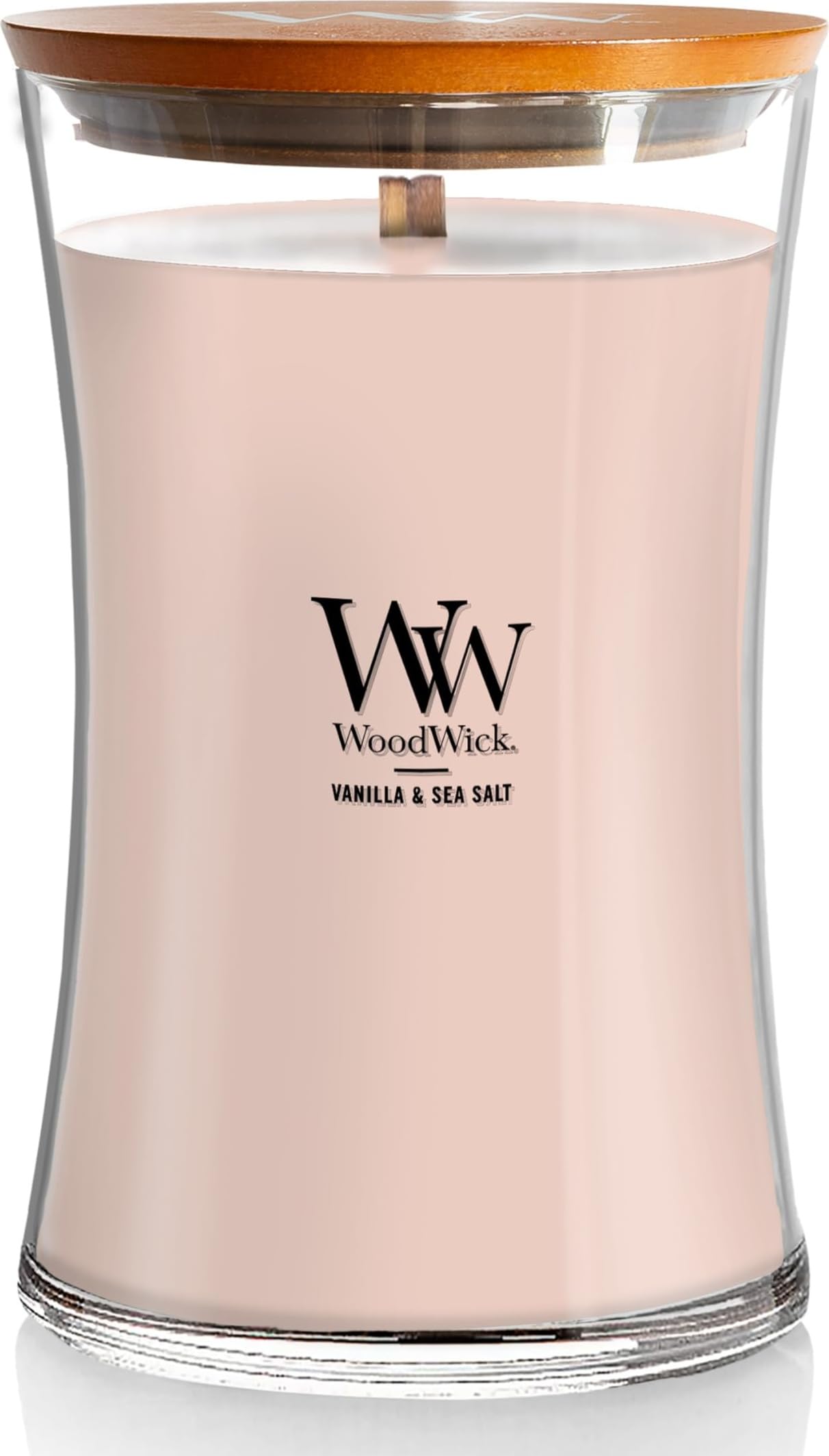 WoodWick | Large Candle | Vanilla & Sea Salt | Great Gift for Women