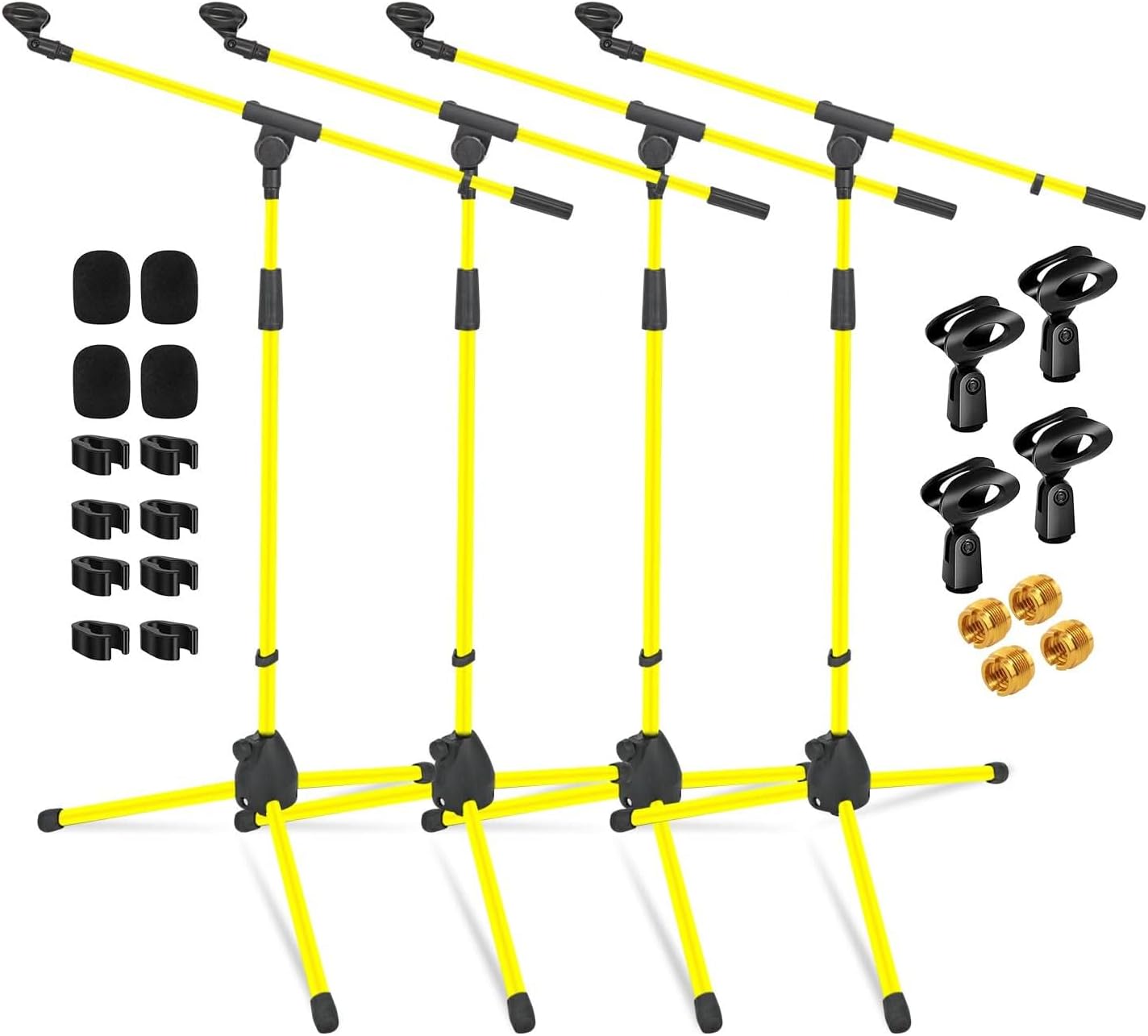 5Core Tripod Mic Stand 4Pcs Adjustable Holder Floor Microphone Boom Arm