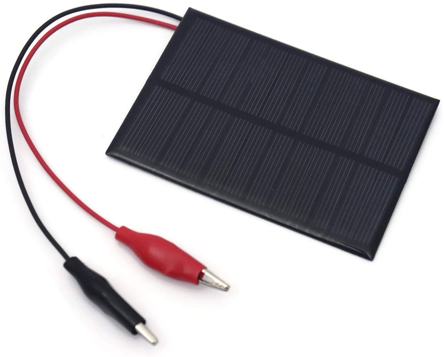 Electronic Spices Solar for DIY Square Shape Mini Solar Panel Alligator Clip Attached Panel 6V-180 mAh (99 x 69 x 03 mm)-image-28