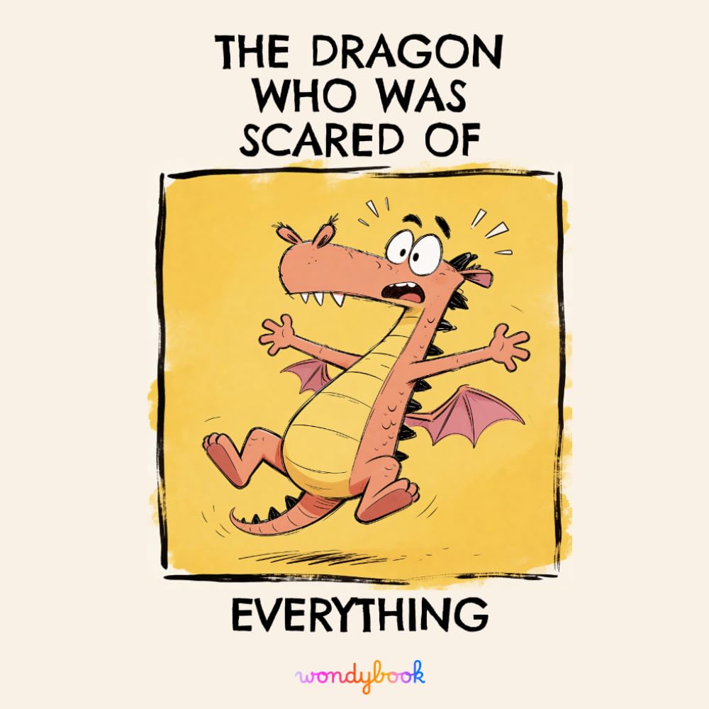 The Dragon Who Was Scared of Everything: A Funny Picture Book About Feelings, Anxiety and Being Brave for Kids Ages 3-7