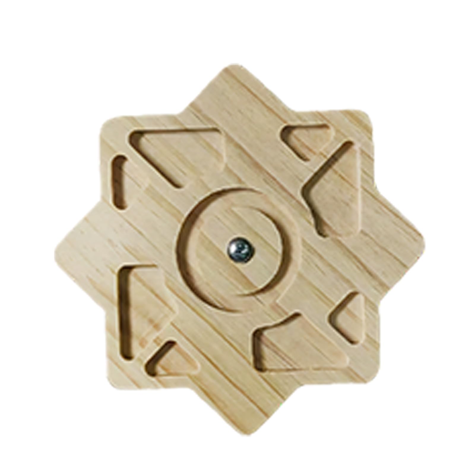 LUCKGONI Natural Wood Rotating Chewing Toy Teeth Healths Interactively Spinner For Parrots And Small Animals