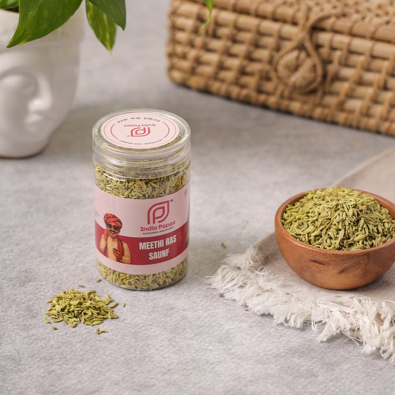 India Poppz Meethi Ras Saunf - Sweet Fennel Mukhwas with Refreshing Notes | 200 gm 3