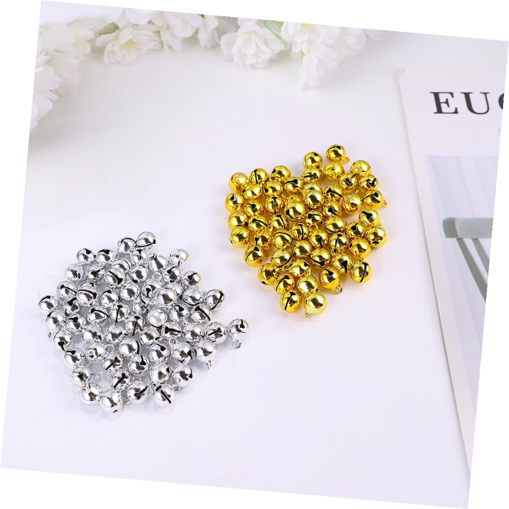 STOBOK 3 Set Ciondolo Portachiavi Decorazioni per Natale Campanellini Natalizi Piccole Campanelle Ciondolo Campanelli D'albero Mestieri di Campane Ciondolo Albero Fai da Te 200 Pezzi * 3