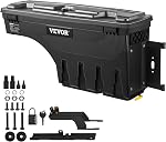 VEVOR Boîte de rangement de lit de camion, convient Ford F-150 2015-2021, Côté passager, Boîte à outils de puits de roue verrouillable avec cadenas de mot de passe, étanche et durable ABS Boîte à outils