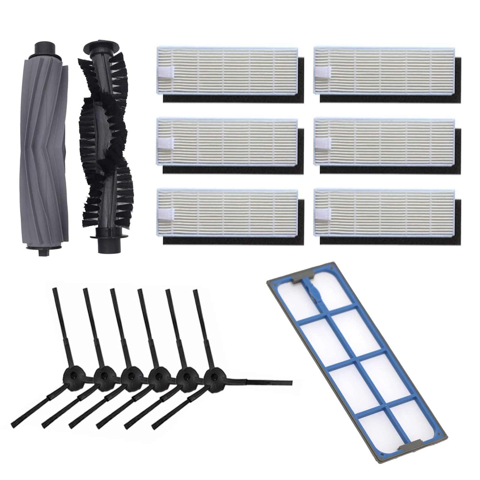 Kit accessoires pour ZACO A6 avec brosses et filtres HEPA REYEE