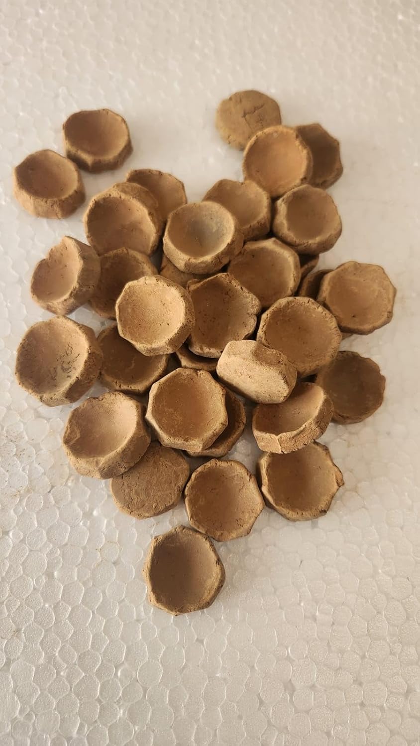VRINDAVANBAZAAR.COM Clay Mini Clay Pots - 1 kg Pack, Nature, Non Toxic Clay for for Pica Lover