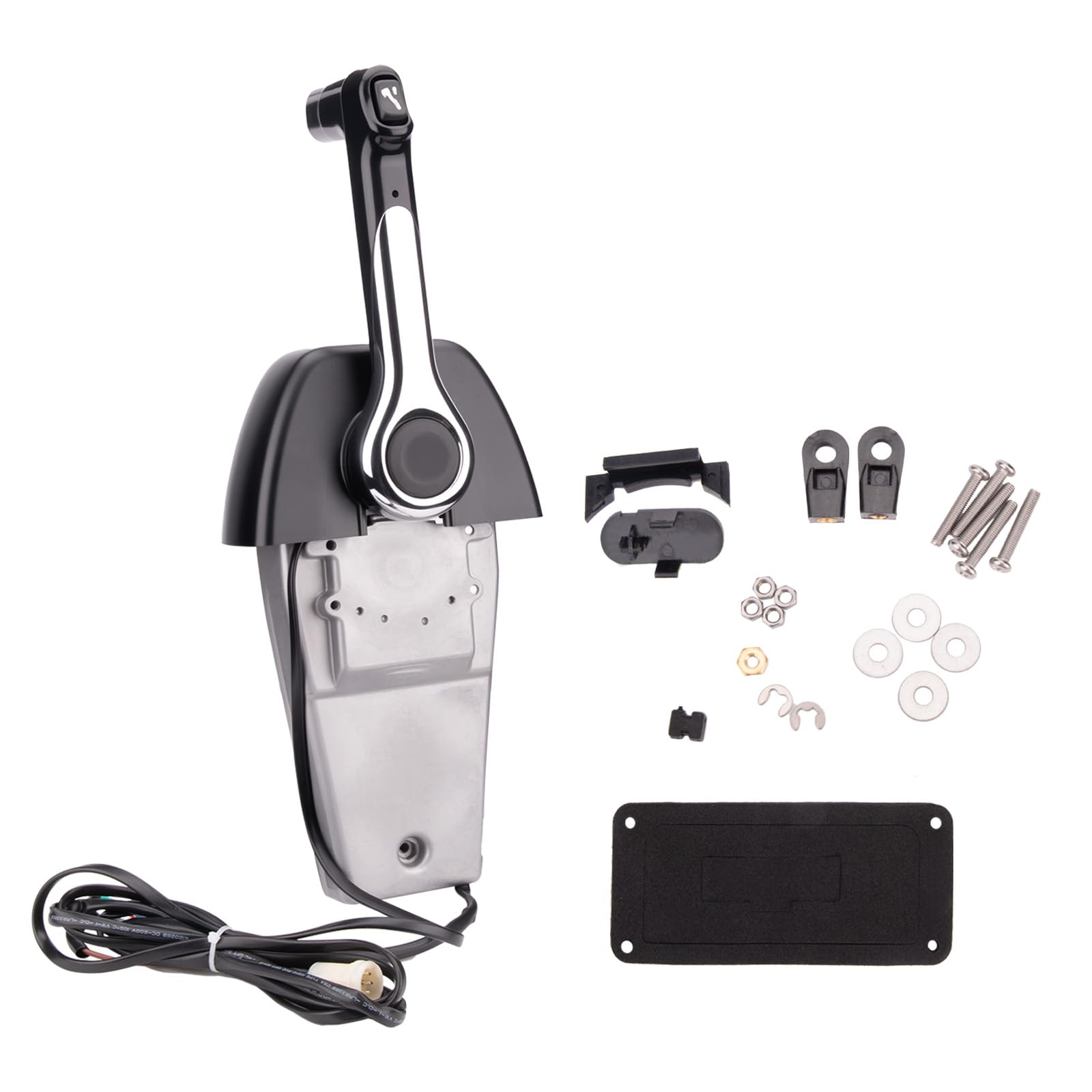 Outboard Engine Remote Control Box for Yamaha,704-48205-P1 Marine Control Box 704 Single Binnacle Top Console Mount Push To Open Single Engine Outboard Throttle Control Box