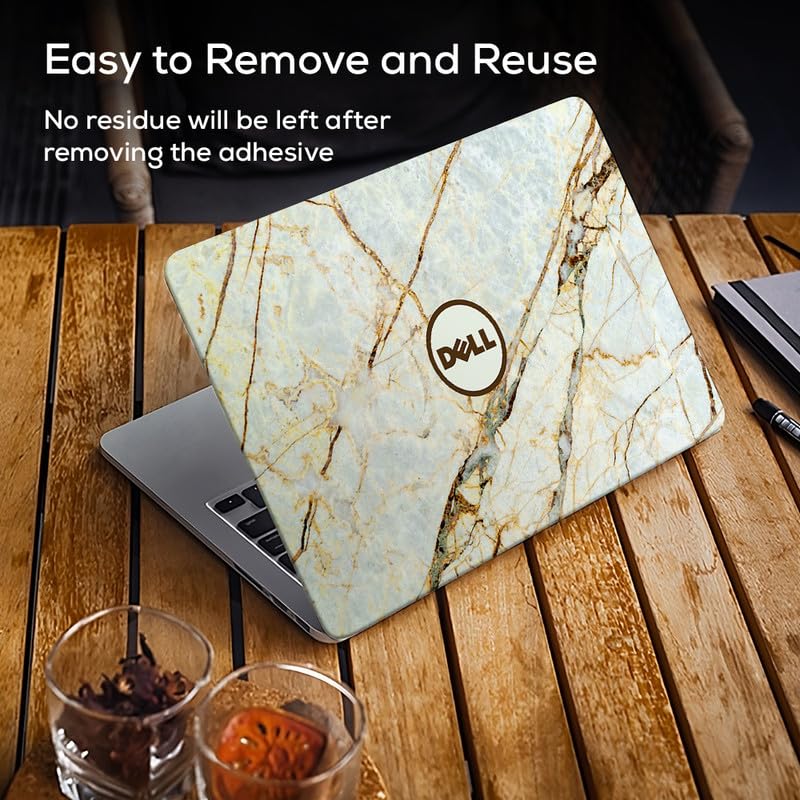 Image of Galaxsia Pattern DL227 Top+Wrist Pad Vinyl Laptop Skin /Sticker /Cover for 13 to 13.3 Inches Laptops Laminated-Removable-HD Quality Compatible for Dell (13x9.2 Inches)