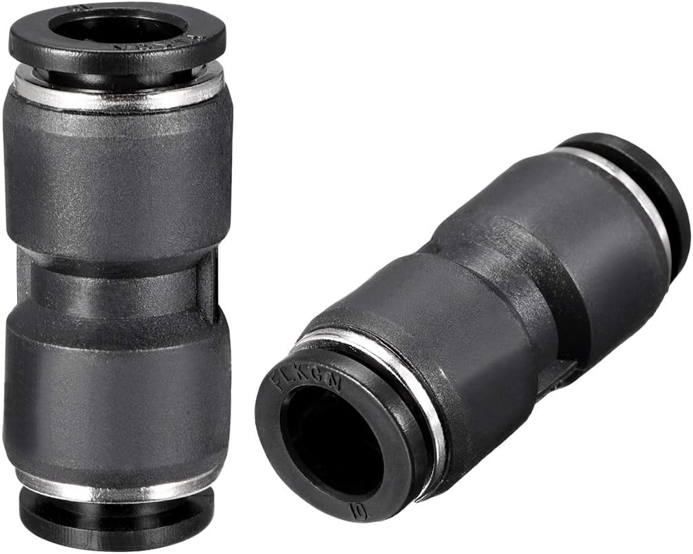 uxcell Plastic Straight Union Push to Connect Tube Fitting
