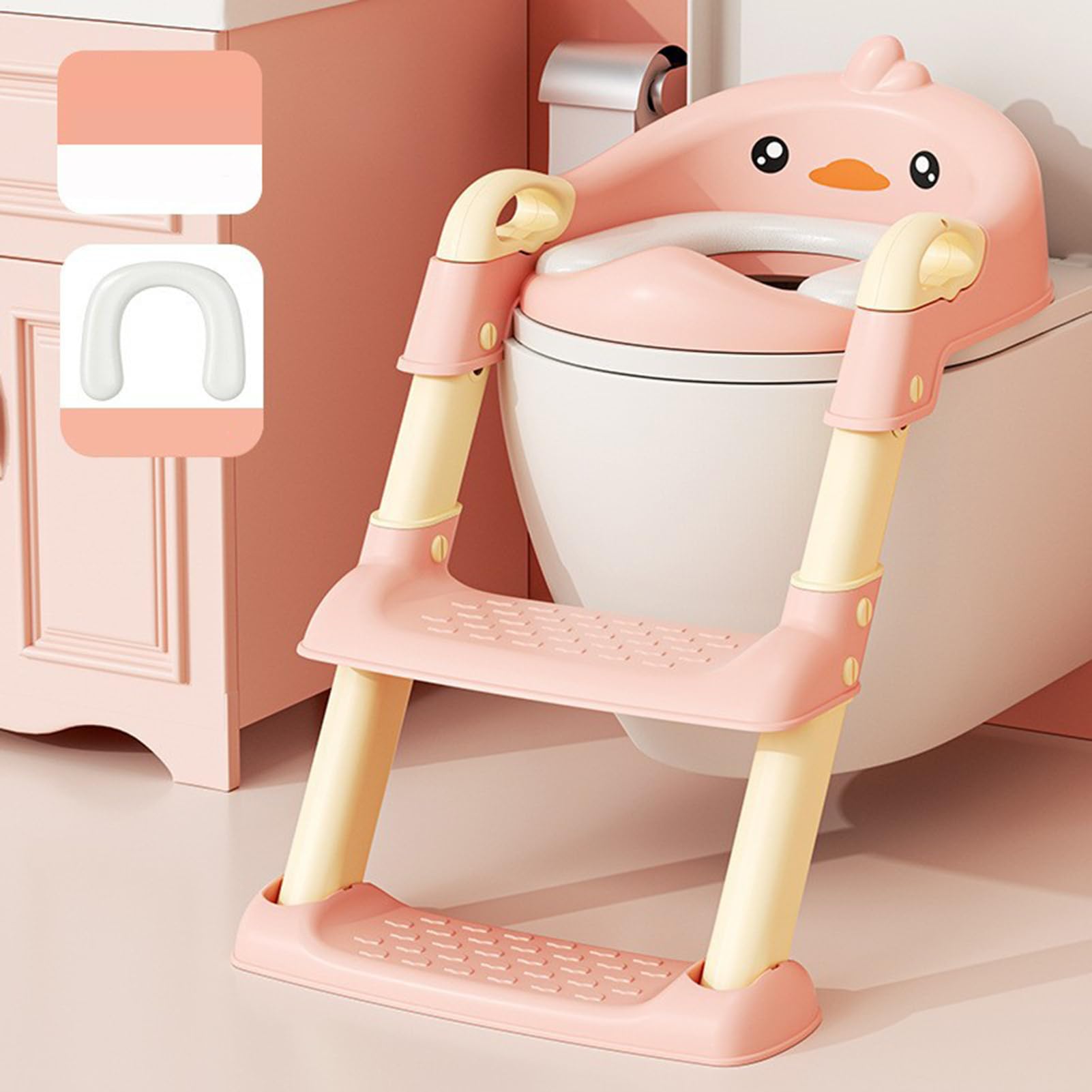 Toilettensitz für Kleinkinder, Toilettensitz und Tritthocker für Kleinkinder, Toilettensitz, Toilettensitz, Treppe, Töpfchensitz, Leiter