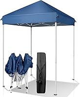 Vista 15 de Outvita Tienda de campaña desplegable de 6 x 6 pies, carpa de gazebo instantáneo comercial, toldo impermeable y con protección UV con patas
