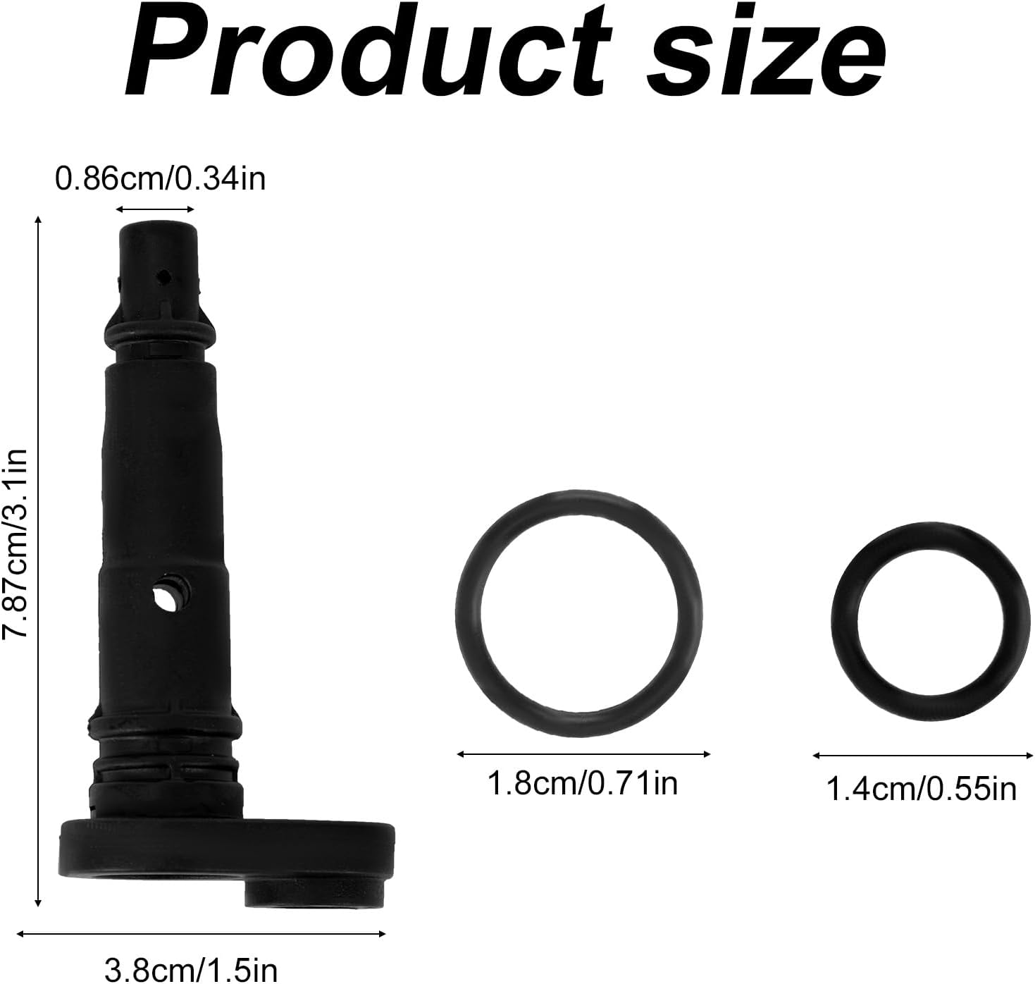 17130-RCA-A02 PCV Valve, Exhaust Control Valvula Automotive for MDX/RDX/RL/RLX/TL/TLX Crosstour Oem and More Vehicle Models with 2 Gaskets Original Replacement Part Accessories Number 17130RCAA02