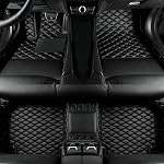 Custom Personalized Car Floor Mats - Luxury Full Coverage All Weather Cars Mats, Anti-Slip Leather Car Mat Set, Custom Floor Mats Fit for 99% of Cars, SUVs & Trucks (Color 39)