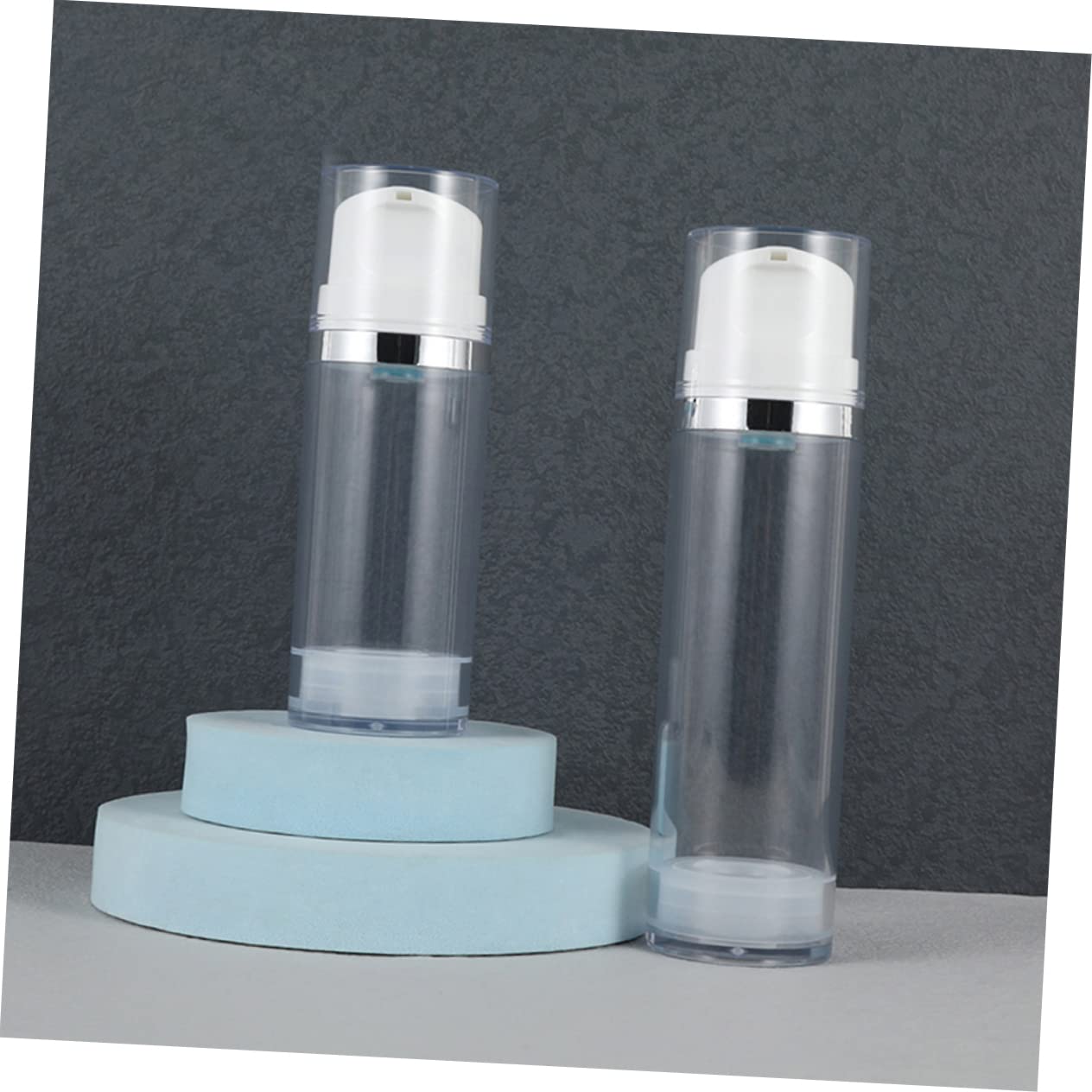 FOMIYES 15 Piezas botella de loción vacía Envase de plástico para loción Envase de plástico para manos dispensador de champú de viaje botella de loción sin aire práctica botella de crema