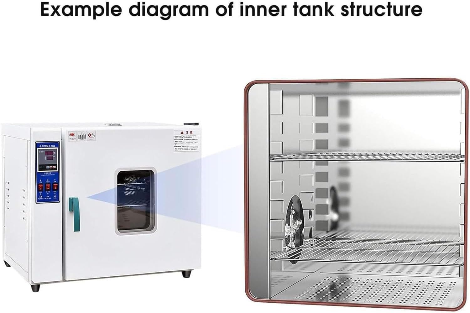 Constant Temperature Blast Drying Oven For Laboratory/Industrial, Lab Forced Air Convection Drying Oven Adjustable Fan Speed, Can Control The Temperature From 50-300°C,16L