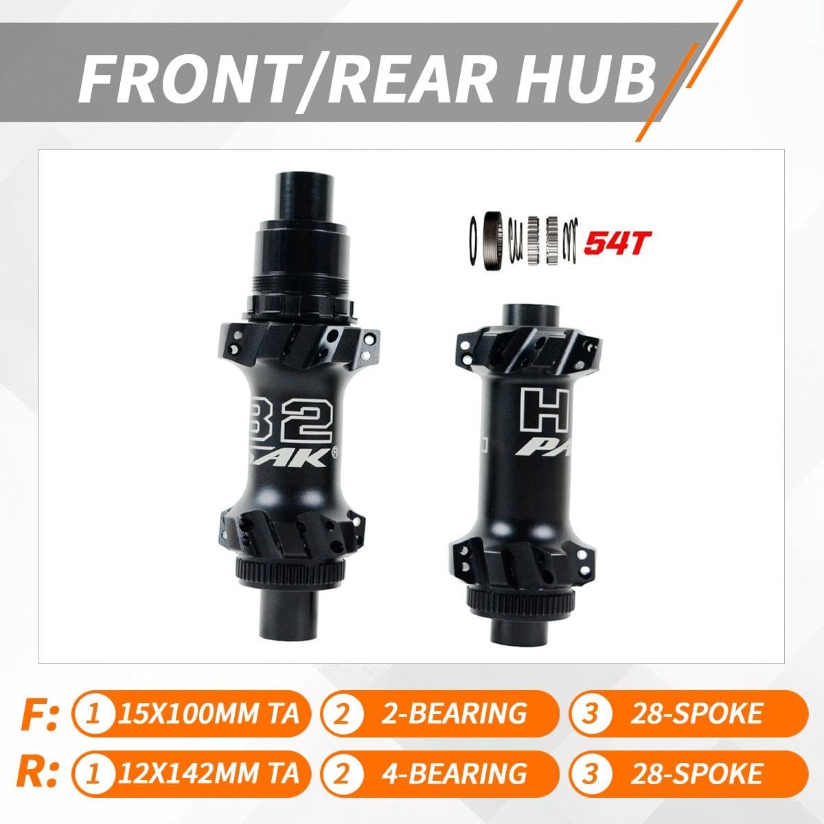 29" 27.5" 26" Set Di Ruote For Mountain Bike 15*100/12*142mm Perno Passante