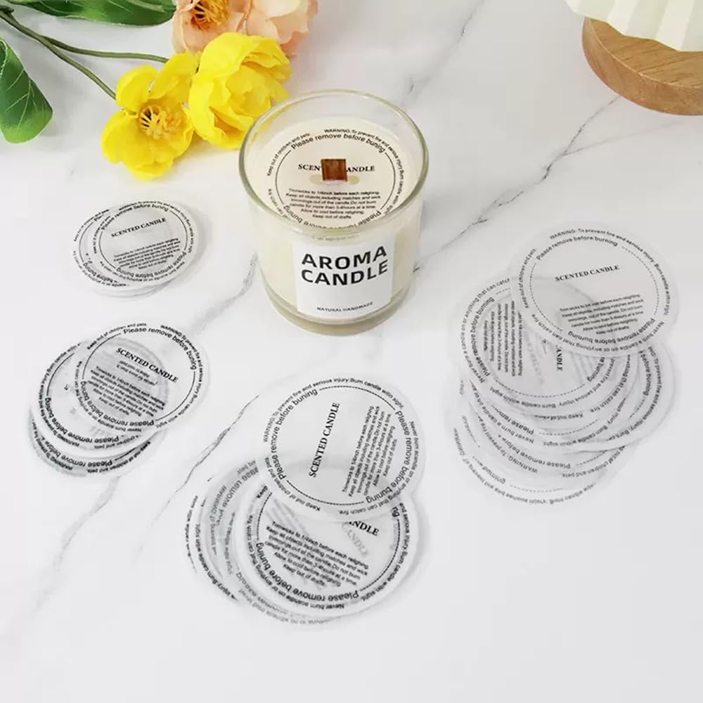 160pcs Candle Dust Covers - Kraft Paper Lids With Pull Tabs For Candle Making & Protection, 5.4cm/2.125in - View #8