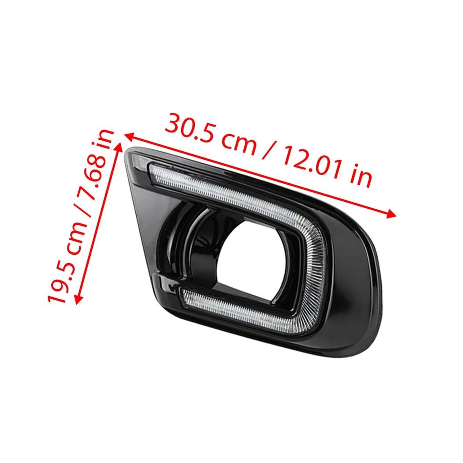 Genérico Piloto Intermitente 2 Uds Para Dodge Para Viaje 2013 2014 2015 2016 LED DRL Luz Circulación Diurna Parachoques Delantero Lámpara Antiniebla Señal Giro Intermitente Retrovisor