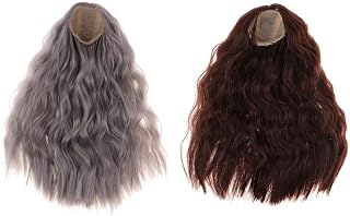 CALANDIS™ 2pcs Curly Hair Wig Hairpiece for 1/4 BJD Dolls Making & Repair Supplies | Full Size, SD | Dollfie & BJDs | by Brand, Company, Character | Dolls