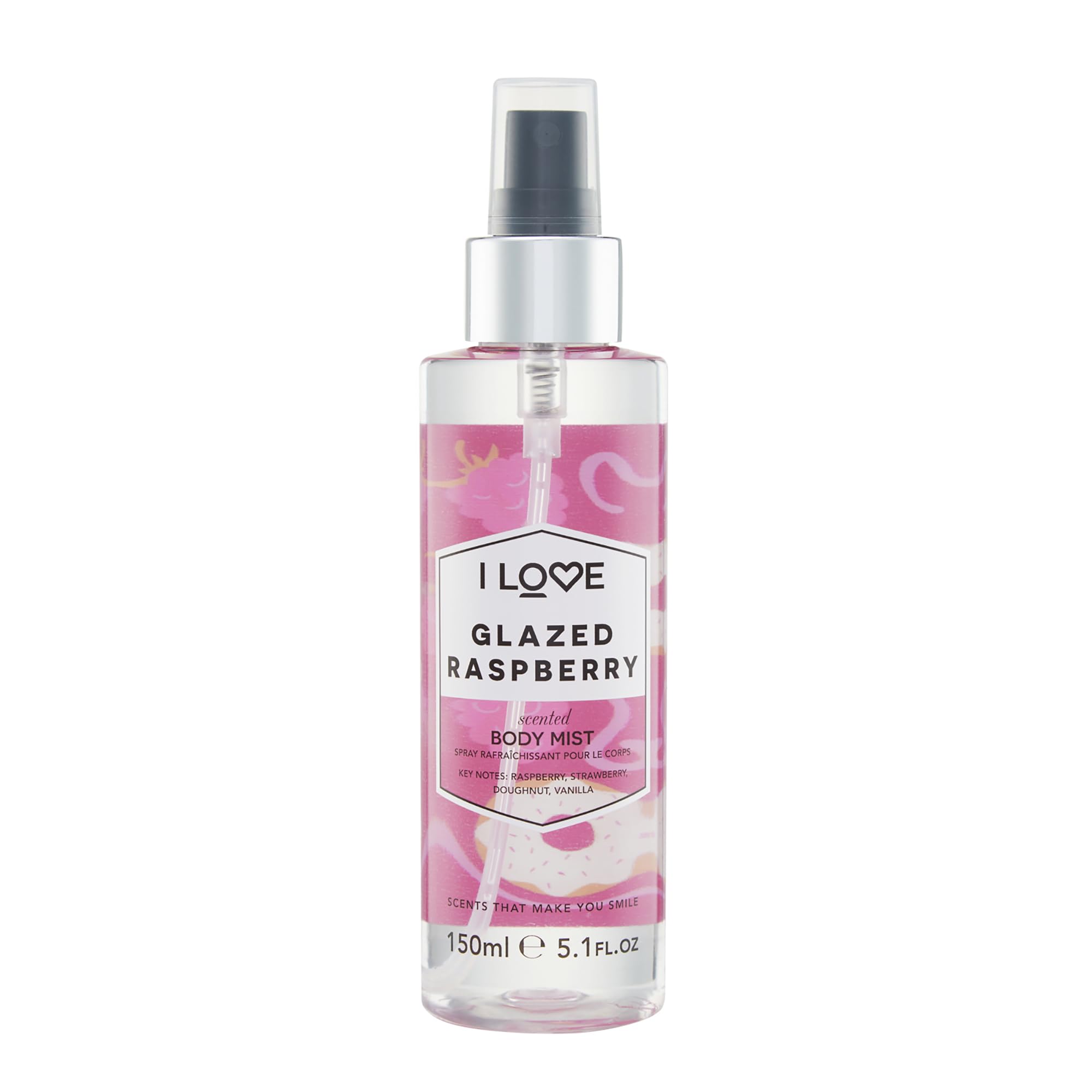 Amazon.com : I Love Glazed Raspberry Scented Body Mist - Body Mist
